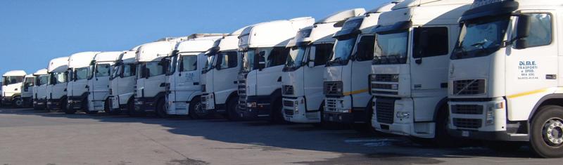 Camion Aziendali in fila